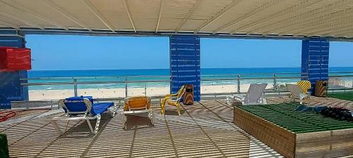 陽台/露台, Apart Hotel TLV/Bat Yam Beach Front 1207 in 貝特雁