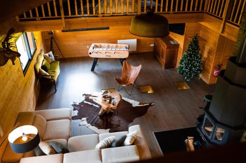 Koplietošanas atpūtas telpa ar TV, Chalet Le Paradis Perdu in Sauto