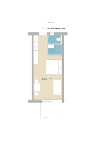 Studio Apartment with Terrace