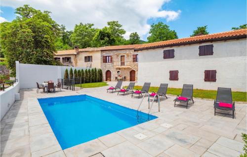 Awesome Home In Veprinac With Private Swimming Pool, Can Be Inside Or Outside