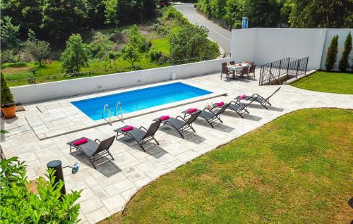 Awesome Home In Veprinac With Private Swimming Pool, Can Be Inside Or Outside