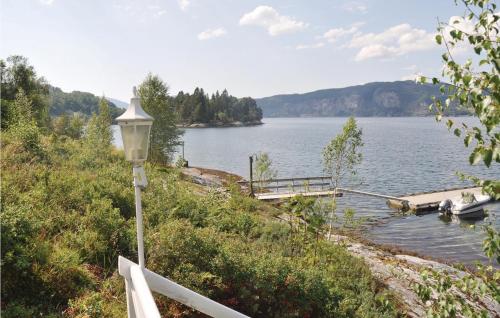 Amazing Home In Eikelandsosen With Sauna