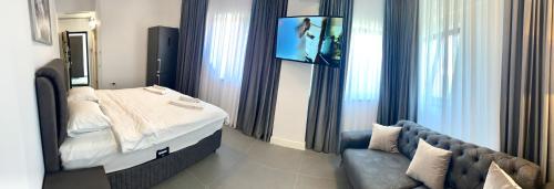 1 king bed, 1 sofa bed
