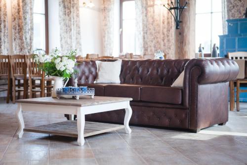 ห้องอาหาร, Penzion Na Belisku in เบรซินี