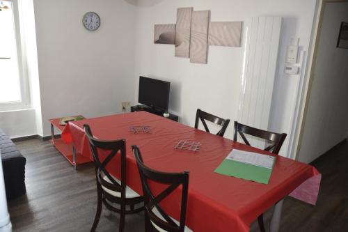 廚房, 阿爾瑪公寓式酒店 (Appart-alma) in 塞夫勒河畔聖洛朗