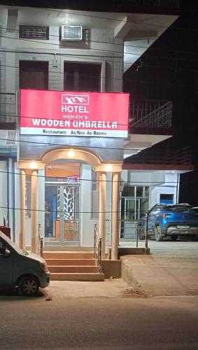 Hotel Wooden Umbrella
