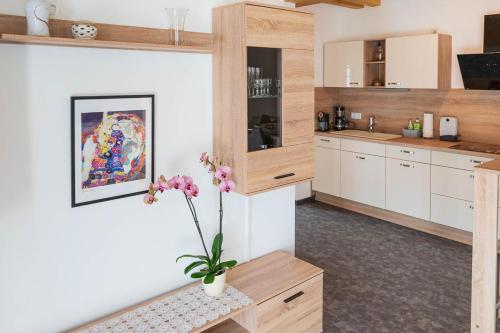 virtuve, Ferienhaus Teichblick und Turmblick, mit Kultur in Großzschepa, Nähe Leipzig (Ferienhaus Teichblick und Turmblick, mit Kultur in Großzschepa, Nahe Leipzig) in Lossatal