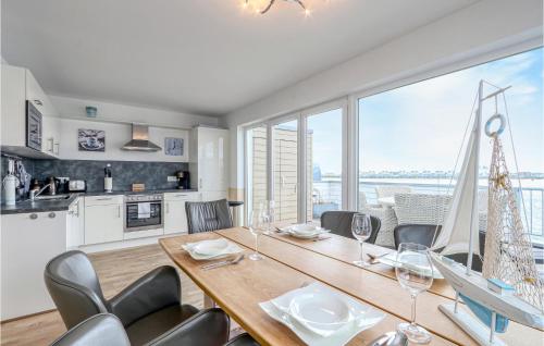 Kitchen, Hafenhaus Am Kaianleger in Olpenitz