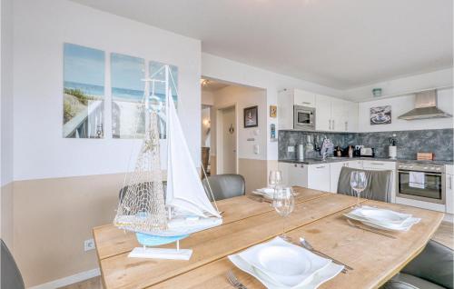 Kitchen, Hafenhaus Am Kaianleger in Olpenitz