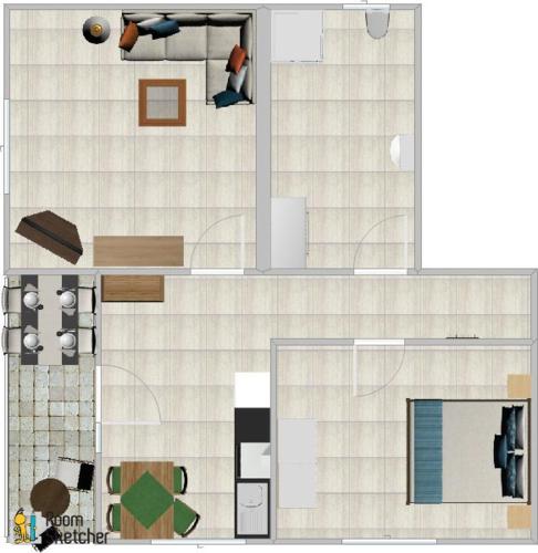Grundriss, Schöne Ferienwohnung in Fischbach / Pfälzer Wald (Schone Ferienwohnung in Fischbach / Pfalzer Wald) in Schönau (Pfalz)