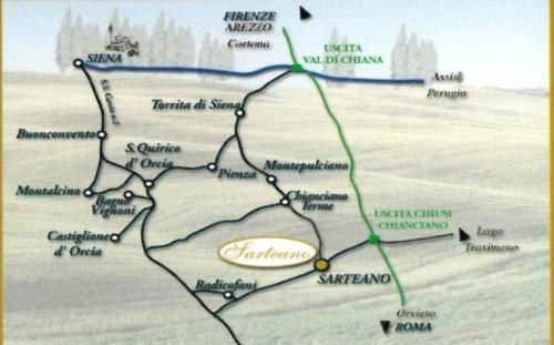 Dimora storica a Sarteano nel cuore della Val D'Orcia