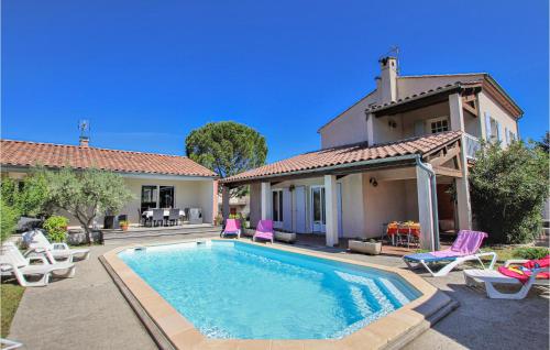 Beautiful Home In Lussas With 6 Bedrooms, Private Swimming Pool And Outdoor Swimming Pool - Lussas