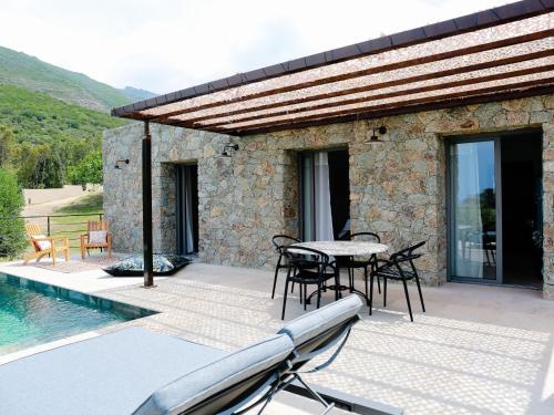 Modern villa with private pool in Corsica gîte à louer Saleccia