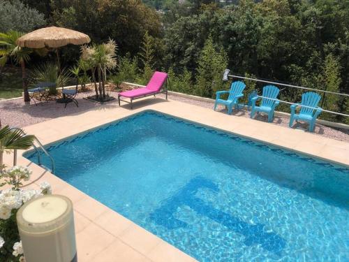 Provence & plage maison piscine 4 chambres gîte à louer Biver