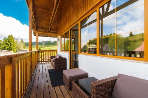 Erkély/terasz, Apartmán Ela (Apartman Ela) in Horní Blatná