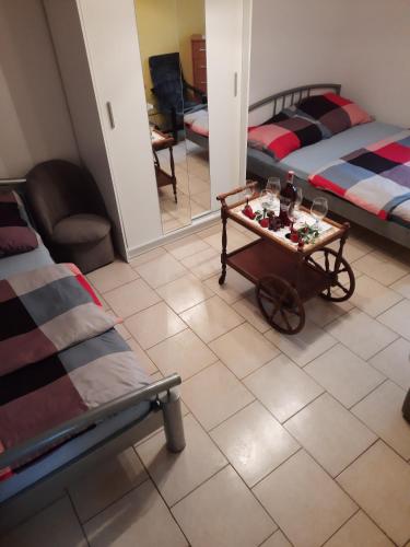 2 double beds, 1 sofa bed