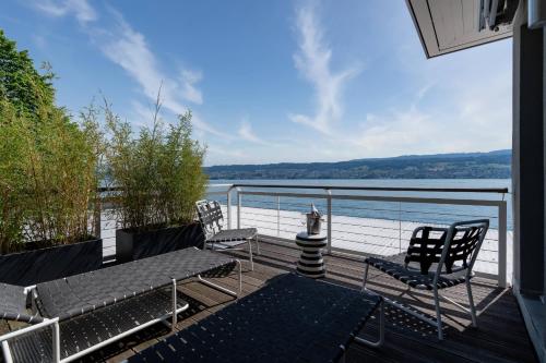 Erkély/terasz, Seeloft - a Sharp Hotel in Herrliberg