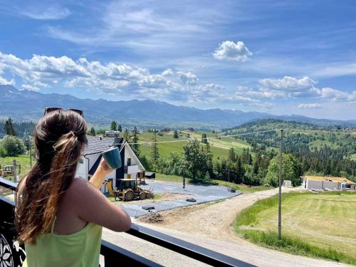 Domki Widokowelove z widokiem na panorame Tatr - mountain view - Bialy Dunajec