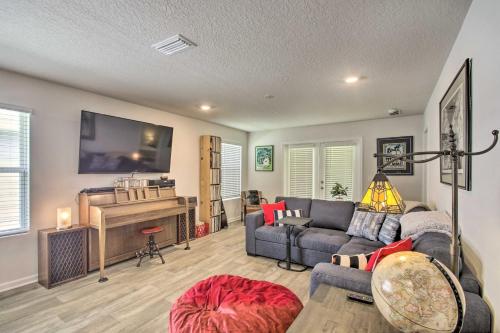 Musical Pensacola Home with Fire Pit and Grill!