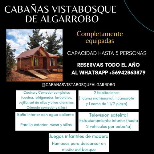 . Cabañas VistaBosque de Algarrobo