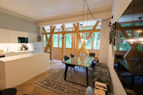 Apartment in historischer Villa mit Parkplatz in Grünau im Almtal, Österreich