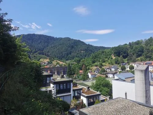 Terrassen am Viadukt in Hornberg, Deutschland