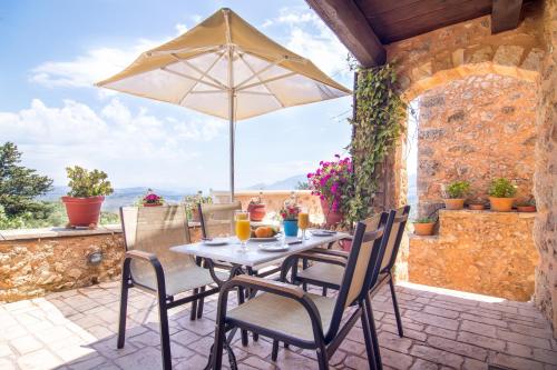 Balcony/terrace, Samonas - Blue villa Mantzourana in Keramies