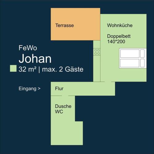 FeWo Johan - ideal für 1-2 Personen, eigene Terrasse, Hamm (fotografie 6)