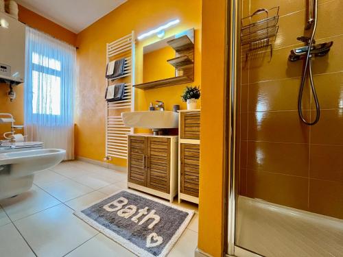 Fürdőszoba, Cadore apartment in Lorenzago Di Cadore