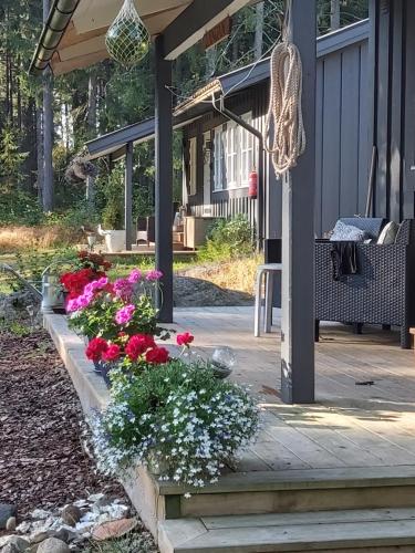 tuin, Cottage Langan in Stromstad