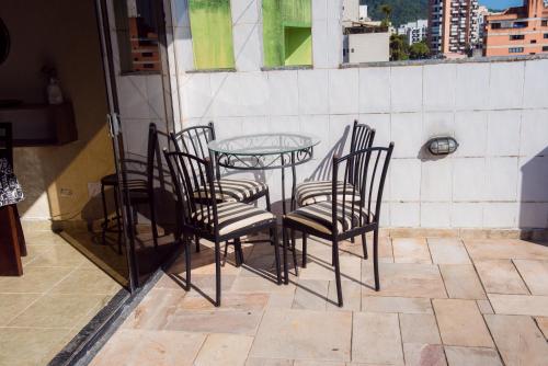 شرفة/ تراس, Cobertura Duplex com churrasqueira in Enseada