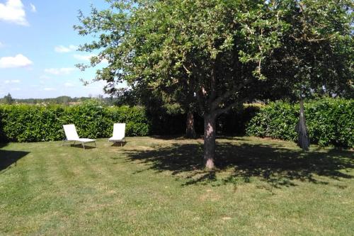 Grande Maison de plain pied avec jardin arboré.