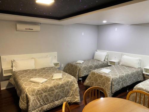1 double bed, 3 twin beds