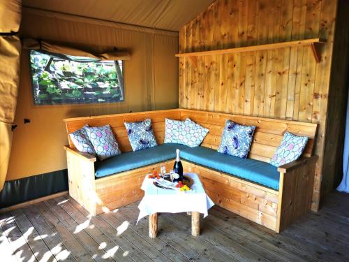  Beautiful tent lodge in Massignano with private terrace in Massignano