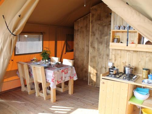  Beautiful tent lodge in Massignano with private terrace in Massignano