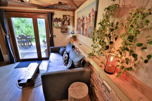 Rõdu/terrass, Studio du Coin - Vue montagne, au calme, Terrasse - AravisTour in Les Villards-sur-Thones (Rhone-Alpes)
