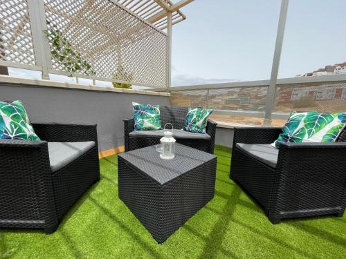 Balkon/terasa, ÁTICO "TURQUESA BEACH" CON PISCINA, TERRAZA y BARBACOA (ATICO "TURQUESA BEACH" CON PISCINA, TERRAZA y BARBACOA) in Galdar