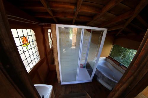 Yurt luxury + Bathhouse in Stoke Climsland