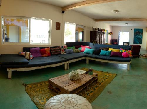 Shared lounge/TV area, Peace Hostel MX in La Paz City Center