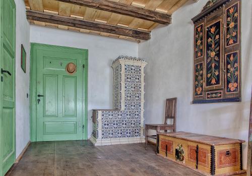 Viscri 32: White Barn and Blue House