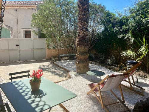 Gîte Le Palmier - Perfectly located cosy studio with private garden - Apartment - Puissalicon