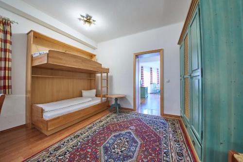 1 queen bed, 1 bunk bed, 1 sofa bed