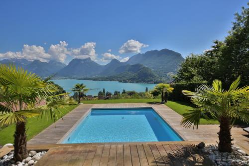 Savoielac Lac d Annecy Talloires Vue panoramique Villa Element gîte à louer Verthier