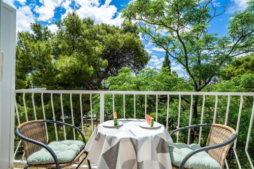 Erkély/terasz, Apartment & Rooms Papa in Srebreno