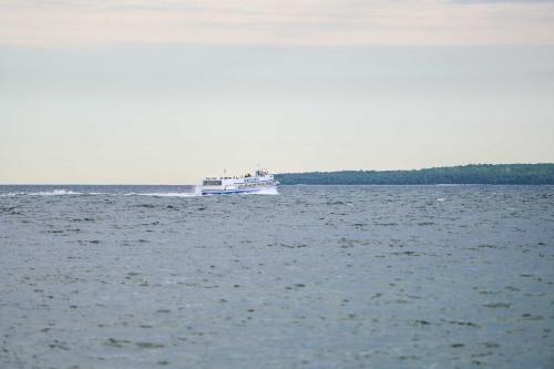 Walkable St Ignace Condo with Lake Huron Views