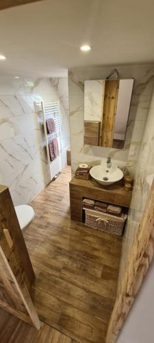 Fürdőszoba, Apartments Nahe Red Bull Ring in Proleb