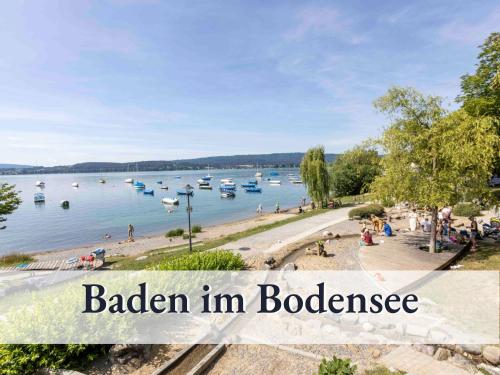 Große moderne Ferienwohnung in bester Bodenseelage l 1 Minute zum Bodensee l 3 Zimmer l Vollausgestattete Küche l Sonnenbalkon l WLAN l Willkommen im Apartment Mettnau