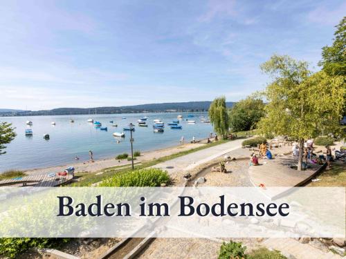 Großzügige Ferienwohnung mit zwei Sonnenbalkonen in bester Bodenseelage l 1 Minute zum Bodensee l 2 Zimmer l Vollausgestattete Küche l Free-WLAN l Willkommen im Apartment Markelfingen