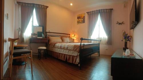 1 double bed