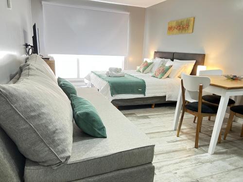 1 queen bed, 1 sofa bed